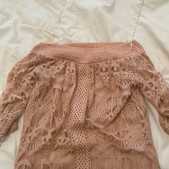 Strapless blush pink dress - Picture 3 of 3